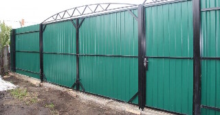Купить ворота из профнастила Кыштым, цена от 4150 руб.